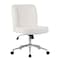Boss Office Products Modern Mid-Back Desk Chair - White  Boucle Fabric B4035C-BCRM - alternate 1